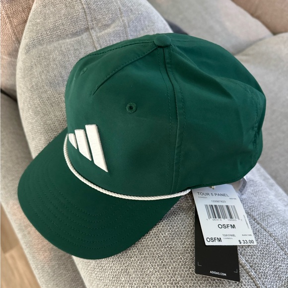 ๐ท๏ธ Adidas Tour 5 panel hat CG green retro SnapBack NWT ๐ท๏ธ - Picture 4 of 10